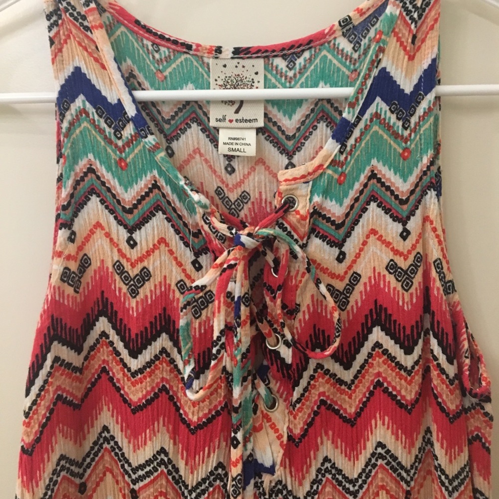 Chevron Patterned Tank Top